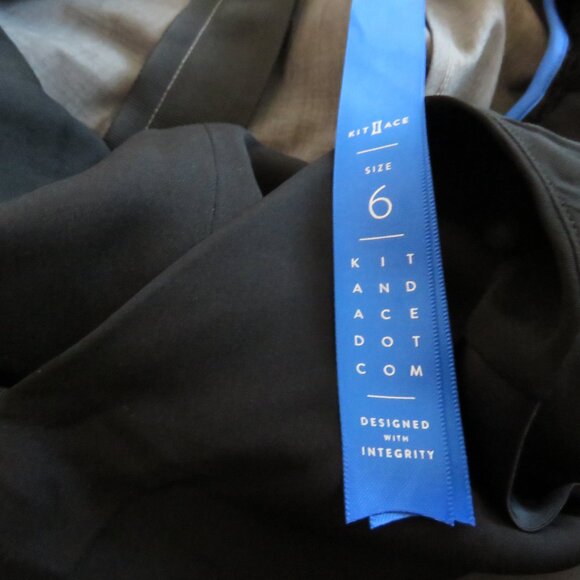 KIT AND ACE Stardust Overalls Jumpsuit Minimalist Academia Wool Silk Blend US 6 - Picture 15 of 15